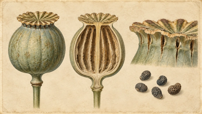 Botanical Anatomy of Papaver somniferum